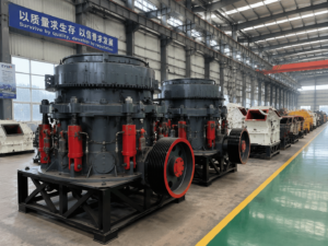 Eyun Mining Equipment production workshop and heavy machinery manufacturing factory in China